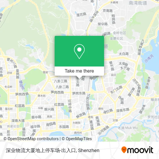 深业物流大厦地上停车场-出入口 map