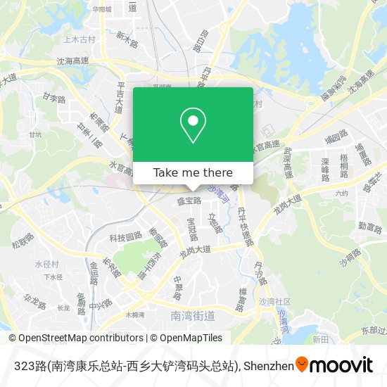 323路(南湾康乐总站-西乡大铲湾码头总站) map