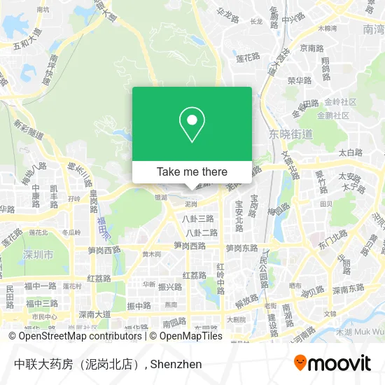 中联大药房（泥岗北店） map
