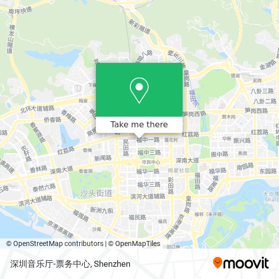深圳音乐厅-票务中心 map