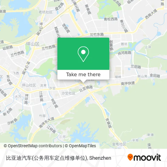 比亚迪汽车(公务用车定点维修单位) map