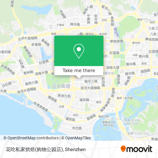 花吃私家烘焙(购物公园店) map