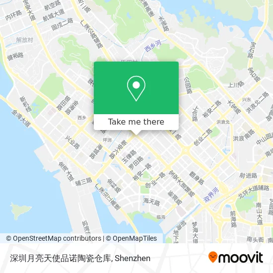 深圳月亮天使品诺陶瓷仓库 map