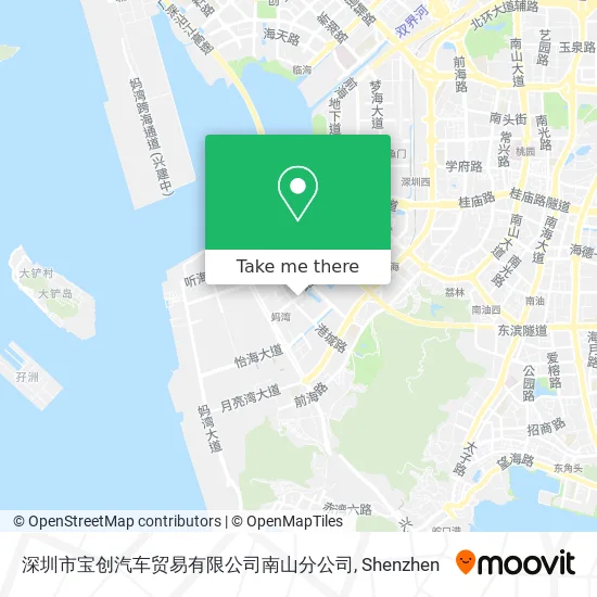 深圳市宝创汽车贸易有限公司南山分公司 map