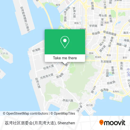 荔湾社区居委会(月亮湾大道) map