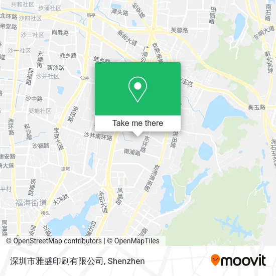 深圳市雅盛印刷有限公司 map