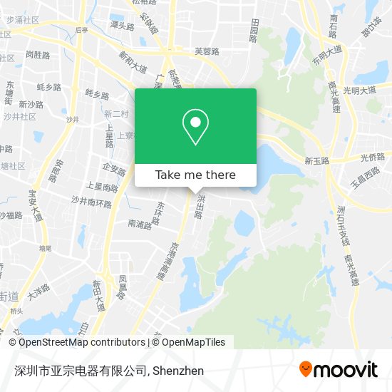 深圳市亚宗电器有限公司 map