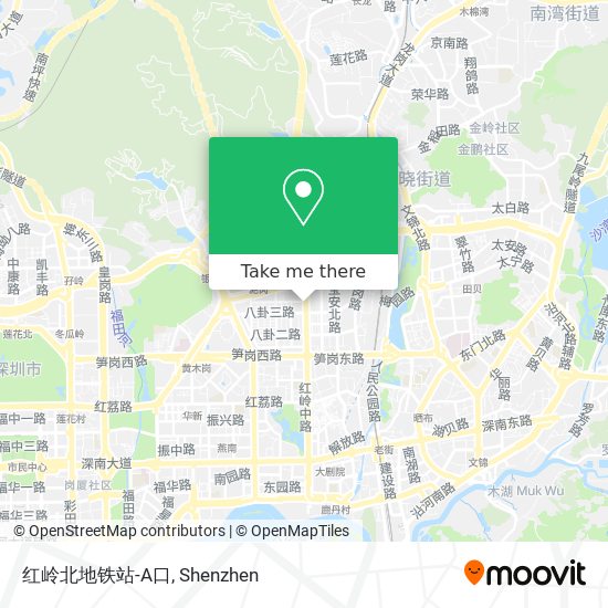 红岭北地铁站-A口 map