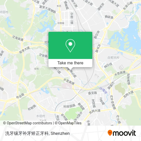 洗牙镶牙补牙矫正牙科 map