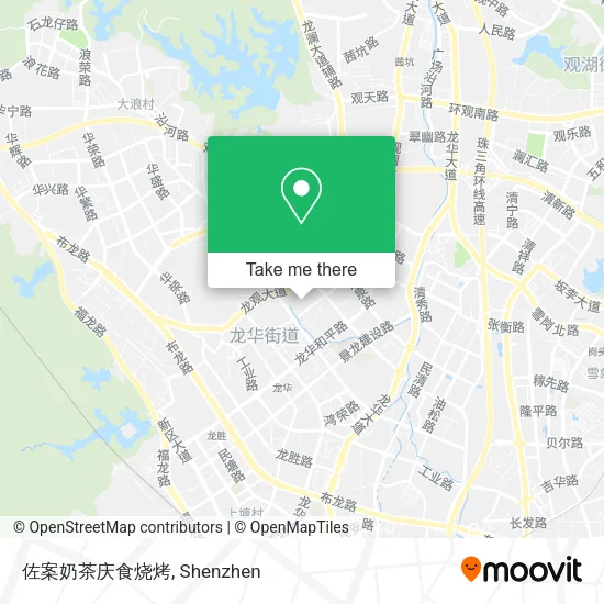 佐案奶茶庆食烧烤 map
