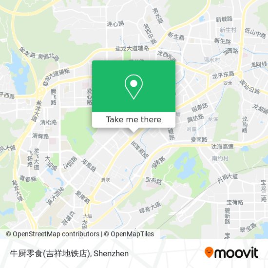 牛厨零食(吉祥地铁店) map