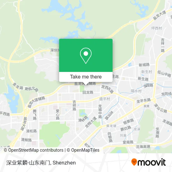 深业紫麟-山东南门 map