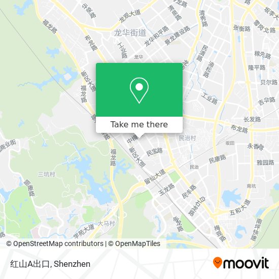 红山A出口 map