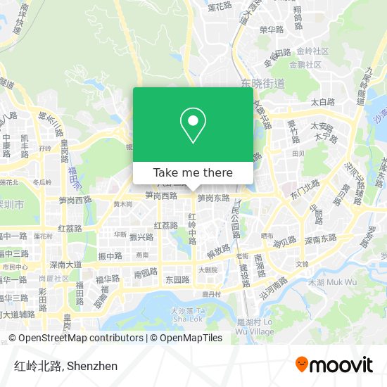 红岭北路 map