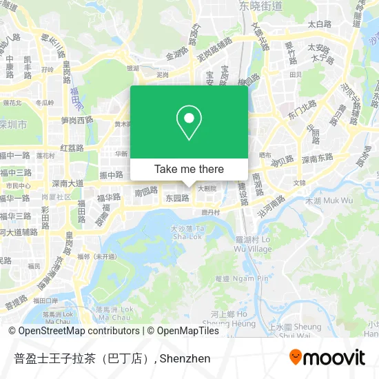 普盈士王子拉茶（巴丁店） map