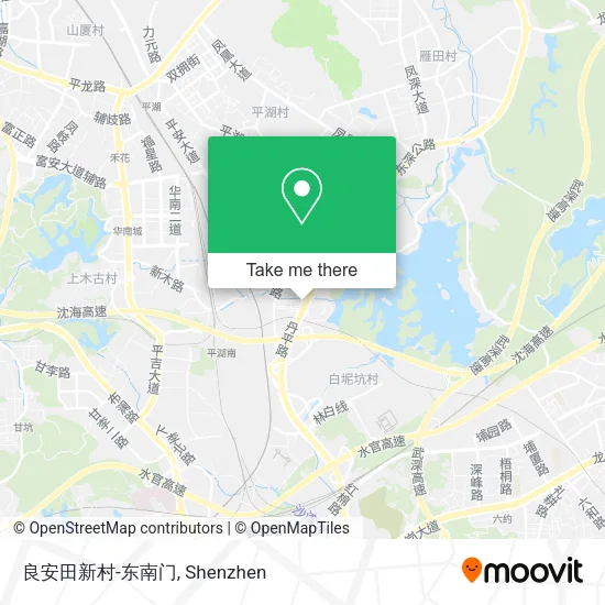 良安田新村-东南门 map