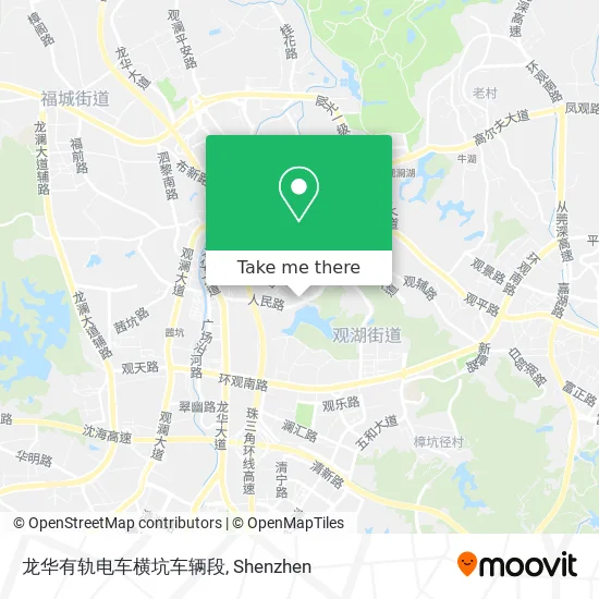 龙华有轨电车横坑车辆段 map