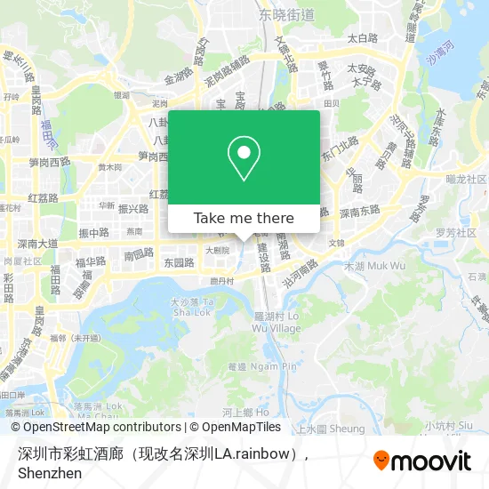 深圳市彩虹酒廊（现改名深圳LA.rainbow） map