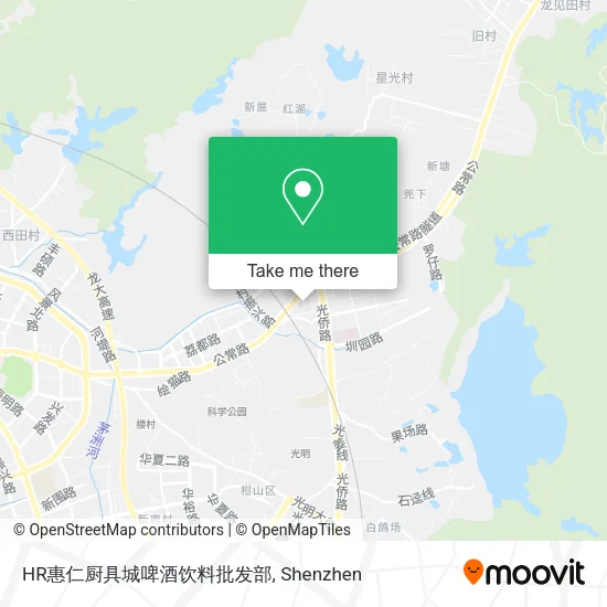 HR惠仁厨具城啤酒饮料批发部 map