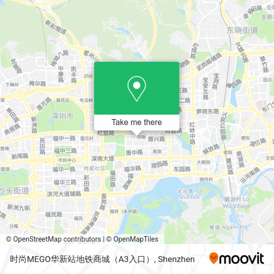 时尚MEGO华新站地铁商城（A3入口） map