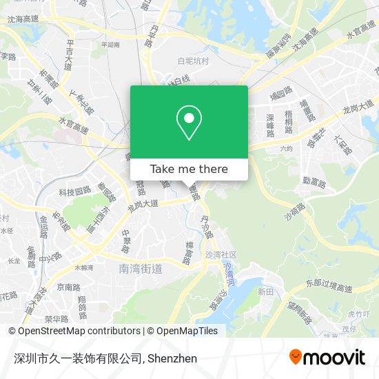 深圳市久一装饰有限公司 map