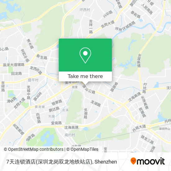 7天连锁酒店(深圳龙岗双龙地铁站店) map