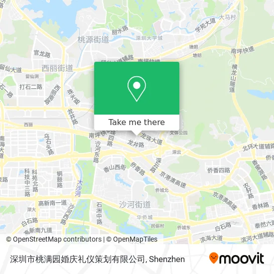 深圳市桃满园婚庆礼仪策划有限公司 map