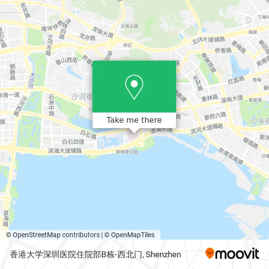 香港大学深圳医院住院部B栋-西北门 map