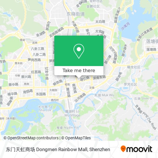 东门天虹商场 Dongmen Rainbow Mall map