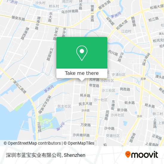 深圳市蓝宝实业有限公司 map