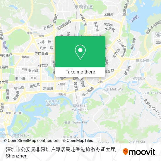 深圳市公安局非深圳户籍居民赴香港旅游办证大厅 map