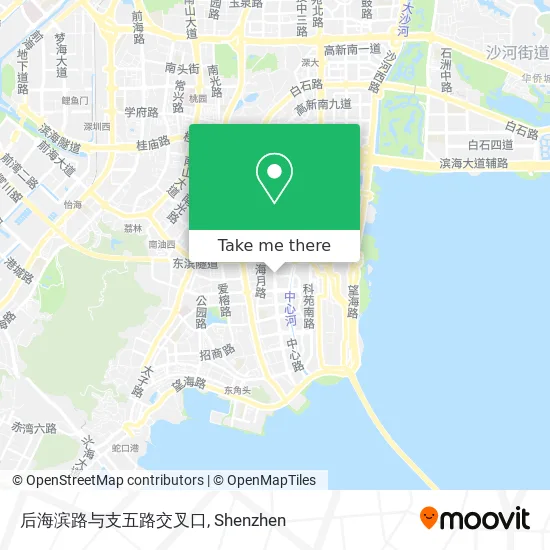 后海滨路与支五路交叉口 map