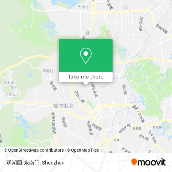 观湖园-东南门 map