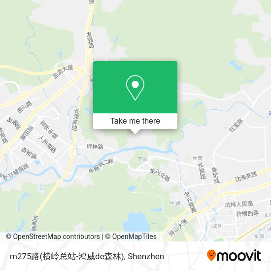 m275路(横岭总站-鸿威de森林) map