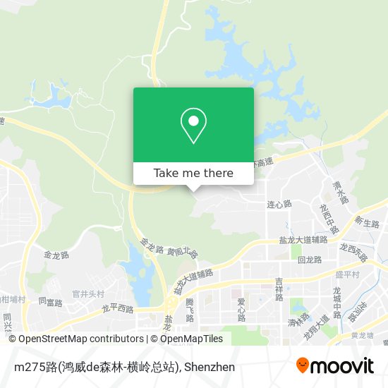 m275路(鸿威de森林-横岭总站) map