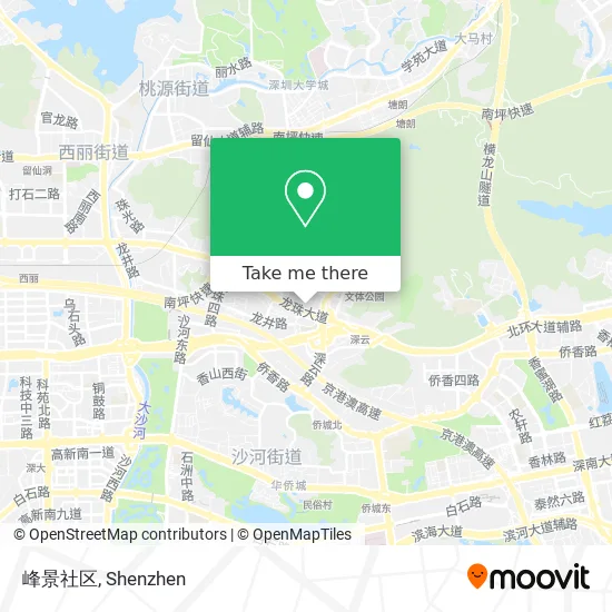 峰景社区 map