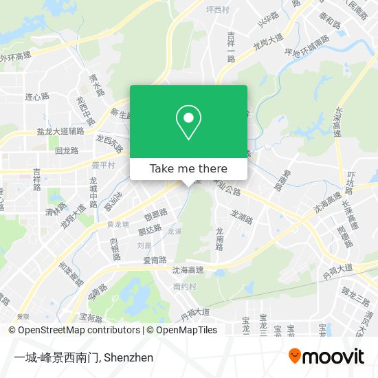 一城-峰景西南门 map
