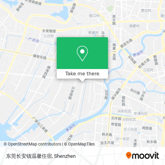 东莞长安镇温馨住宿 map