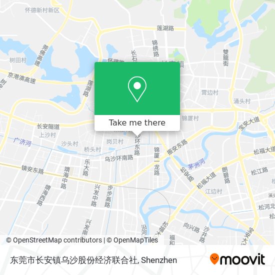 东莞市长安镇乌沙股份经济联合社 map