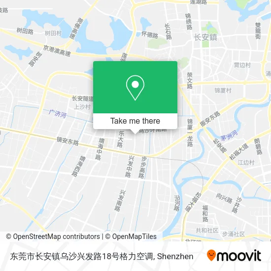东莞市长安镇乌沙兴发路18号格力空调 map