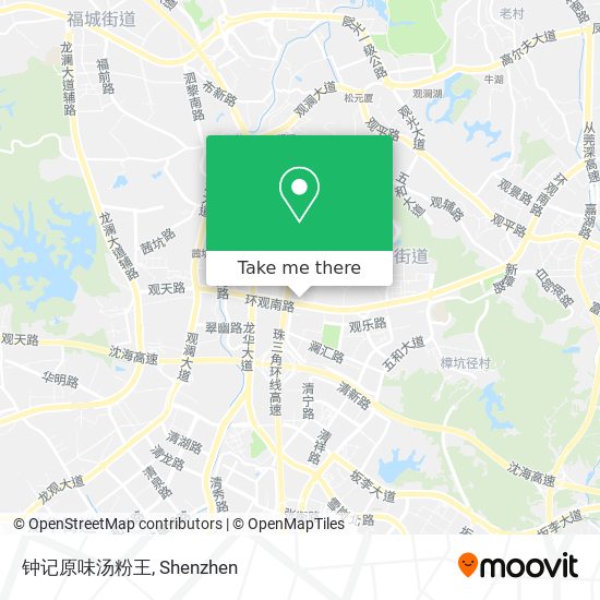 钟记原味汤粉王 map