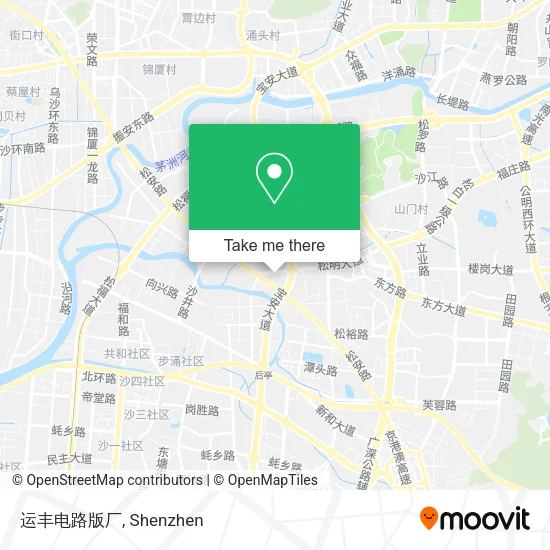 运丰电路版厂 map