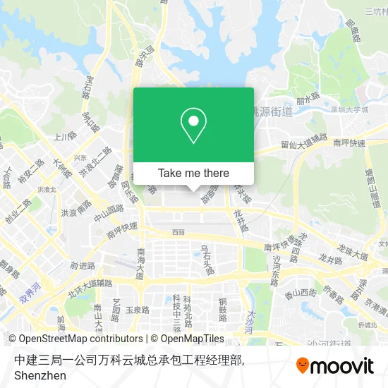 中建三局一公司万科云城总承包工程经理部 map