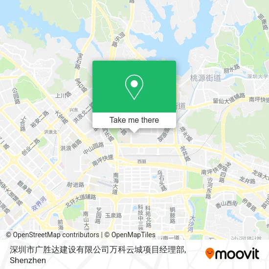 深圳市广胜达建设有限公司万科云城项目经理部 map