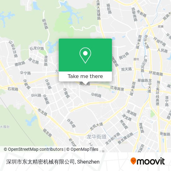 深圳市东太精密机械有限公司 map