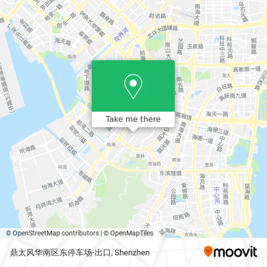 鼎太风华南区东停车场-出口 map