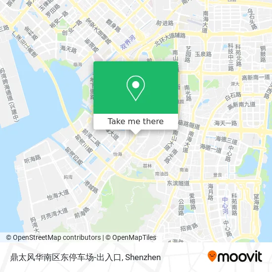 鼎太风华南区东停车场-出入口 map