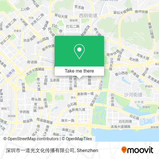 深圳市一道光文化传播有限公司 map