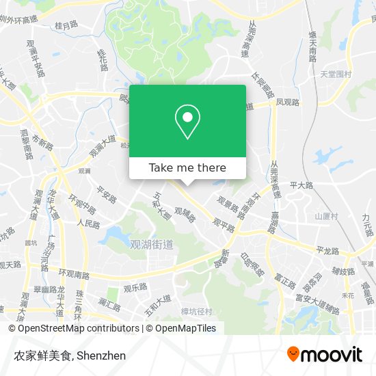 农家鲜美食 map