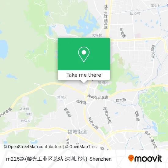 m225路(黎光工业区总站-深圳北站) map